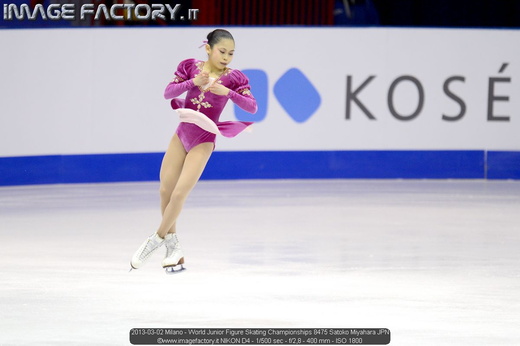 2013-03-02 Milano - World Junior Figure Skating Championships 8475 Satoko Miyahara JPN
